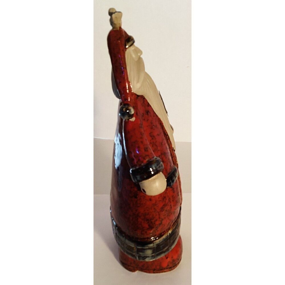 Folk Art Santa Figure Rustic Christmas Decor Holiday St. Nick - Picture 3 of 5
